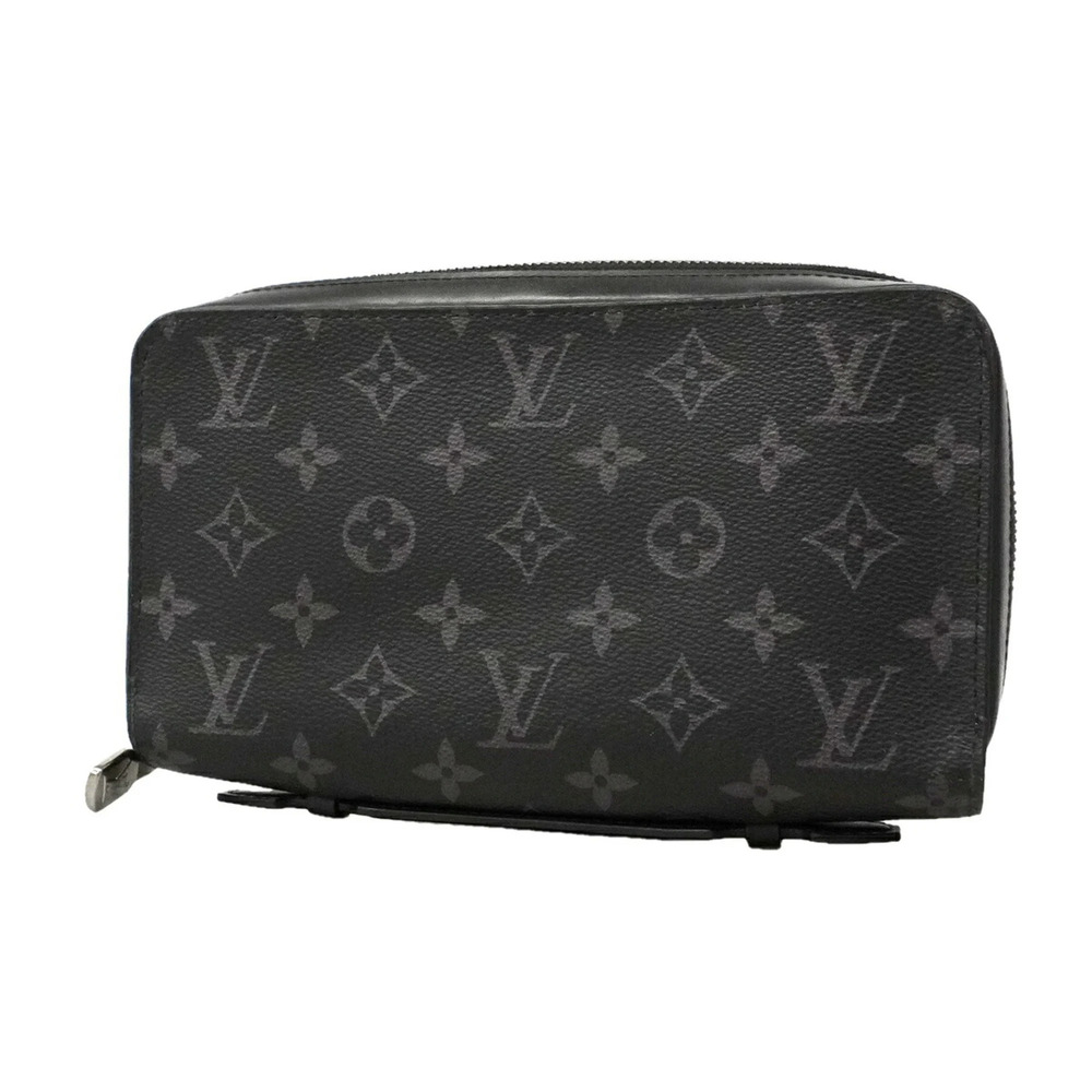 Louis Vuitton Monogram Eclipse Zippy XL Long Wallet M61698 Black Men's